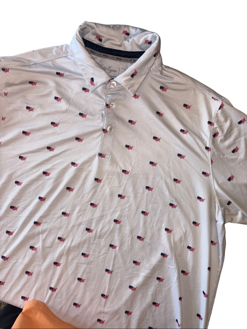 Walter Hagen Mens XL Patriotic Performance Polo Shirt